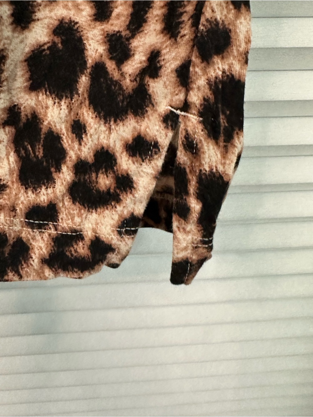 Soma Leopard Print Nightshirt in Tan, Brown & Black - Picture 4 of 5